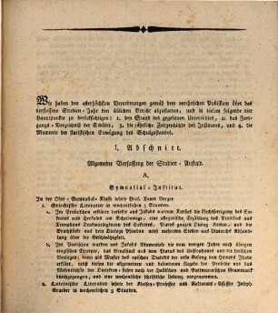 Jahresbericht von der Königlichen Studien-Anstalt zu Dilingen. 1814