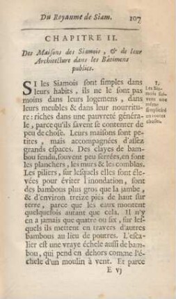 Chapitre II. Des maisons des Siamois, ...