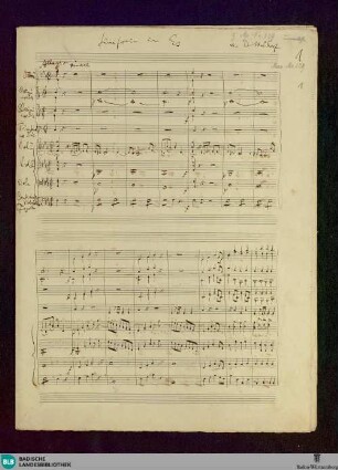 Symphonies - Don Mus.Ms. 329 : orch; E|b; GraDi E|b14 KreD 61
