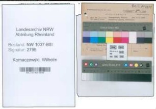Entnazifizierung Wilhelm Kornaczewski , geb. 12.01.1888 (Schlosser)