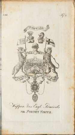 Taf. 2: Wappen des Engl. Admirals Sir Sifdney Smith