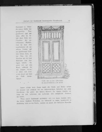 Thür des alten Schlosses in Augustenburg auf Alsen