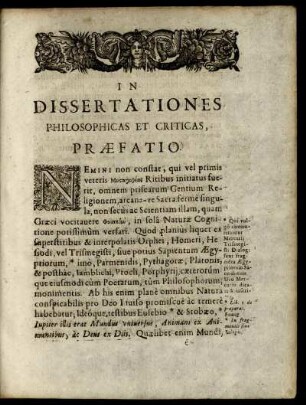 [...] Praefatio.