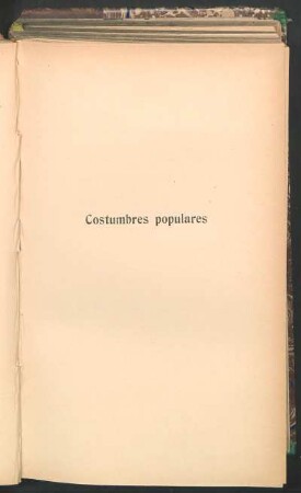 Costumbres populares