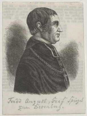 Bildnis des Ferdinand August von Spiegel Graf zum Desenberg