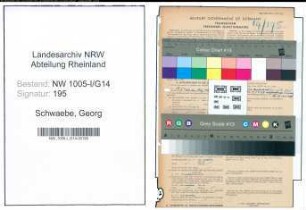 Entnazifizierung Georg Schwaebe , geb. 31.12.1902 (Beamter)