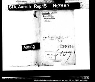 Die Planung eines Kanals von Aurich nach Carolinensiel über Wittmund