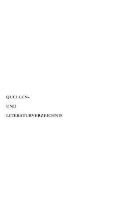 Quellen- und Literaturverzeichnis