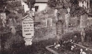 Friedhof. Grabschilder, Anfang 20. Jahrhundert