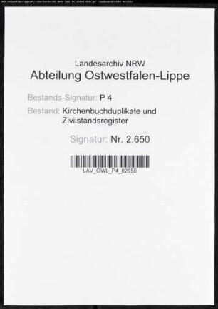 Kirchenbuchduplikat der evangelischen Gemeinde Feudingen (GHT 1871). (Gemeinde: Feudingen, evangelische Gemeinde)