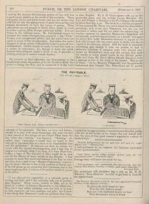 The pay-table. (The end of a perfect war)