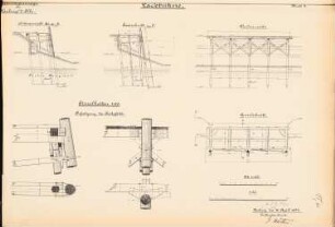 Bauhof, Hamburg-Harburg: Ladebühne: Ansichten, Schnitte, Details 1:100, 1:20