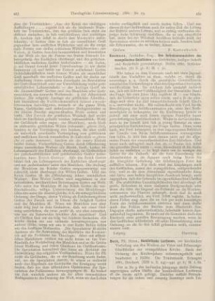 456-457 [Rezension] Beck, Herm., Homiletische Lectionen, zur kirchlichen Vorlesung aus den Werken der Väter und Erbauungsschriftsteller der evangelischen Kirche. 2. Hälfte. Die Trinitatiszeit
