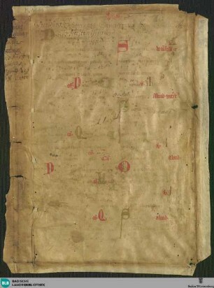 Missale, Fragment - Cod. Karlsruhe 1446