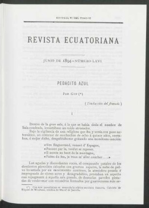Pedacito azul : (Traducción del francés)