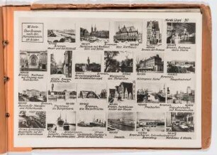 Albumblatt 30 mit Angebotsserie "Reisen des Norddeutschen Lloyd-Bremen. Über Bremen nach den Nordseeinseln"