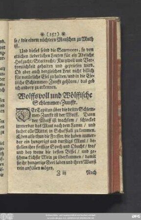 Wolffsvoll und Wölffische Schlemmer-Zunfft.
