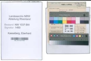 Entnazifizierung Eberhard Kaeseberg , geb. 13.08.1911 (Metzger)