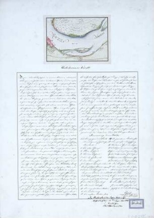 "Golzheimer Werdt", 1867, Abzeichnung vom Brosii