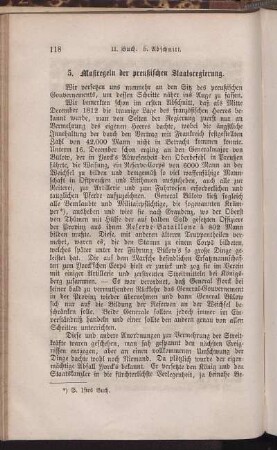 5. Maßregeln der preußischen Staatsregierung.
