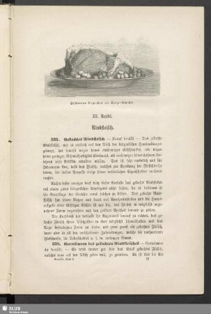 III. Kapitel. Rindfleisch