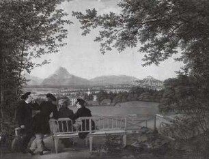 Aussicht vom Gaisberg auf Salzburg