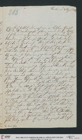 Briefwechsel Theodor Mommsen und Marie Mommsen geb. Reimer: Brief von Marie Mommsen an Theodor Mommsen