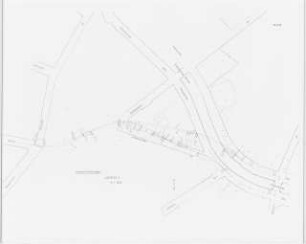 Straßenkonzept für den Zentralen Bereich, Berlin Schinkelwettbewerb 1983: Teil-Lageplan 1:1000