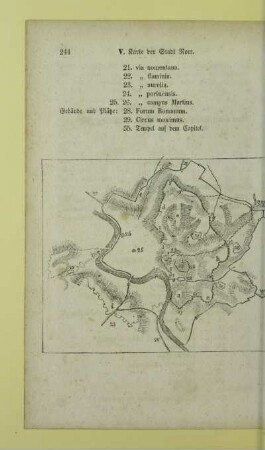 Karte der Stadt Rom