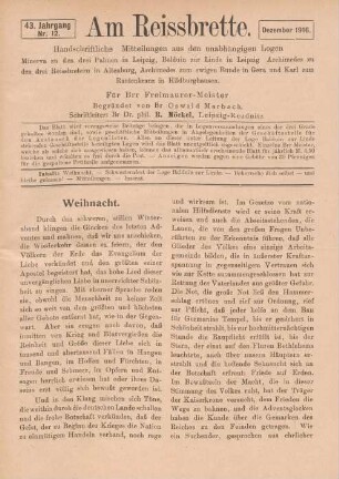 Nr. 12. Dezember 1916.