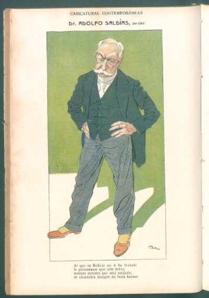 Caricaturas contemporáneas - Dr. Adolfo Saldías