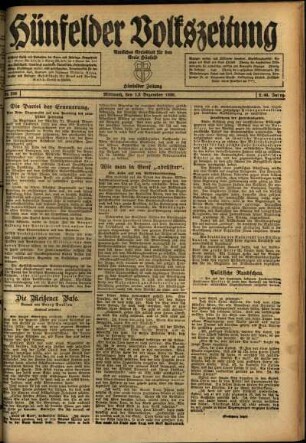 Ausgabe vom Mittwoch, den 15. Dezember 1920.