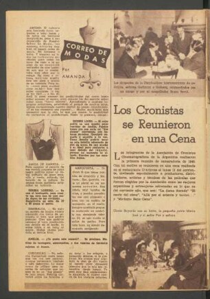 Los cronistas se reunieron en una cena