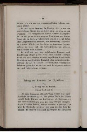 Beitrag zur Kenntniss der Chytridieen.