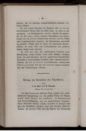 Beitrag zur Kenntniss der Chytridieen.