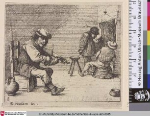 [Interieur mit vier Bauern; Four Peasants in an Interior]