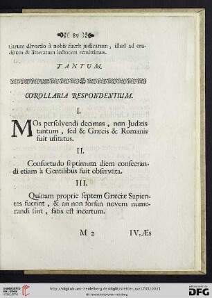 Corollaria Respondentium