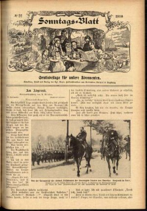 Ausgabe vom Sonntag, den 29. Mai 1910.
