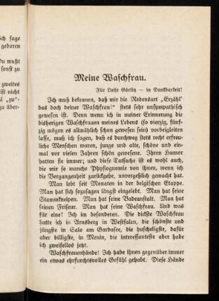 71-73, Meine Waschfrau