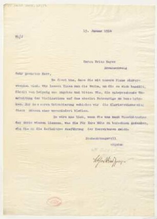 Brief an Fritz Meyer : 15.01.1914