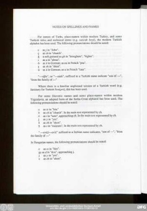 Notes On Spellings And Names