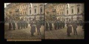 Potsdam. Dekorationen in der Feststraße