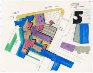 Sanierungsgebiet Kreuzberg Süd SKS, Wohn- und Geschäftszentrum Kottbusser Tor, Berlin-Kreuzberg Vorplatzbebauung: Studie Vorplatzbebauung Blatt5