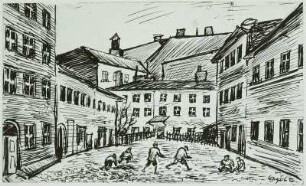 Berlin, Hof in der Schulstraße