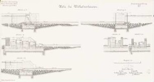 Wehr, Wilhelmshausen: Schnitte 1:100