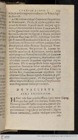 De Vallibus Agri Brixiensis