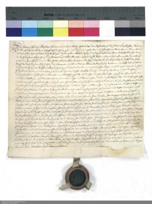 Revers Johann Philipps von Rosenbach und seiner Brüder bezüglich der Belehnung mit Schackau und weiteren im Einzelnen aufgeführten Lehen durch Amand [von Buseck], Abt von Fulda