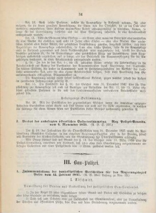 III. Bau-Polizei