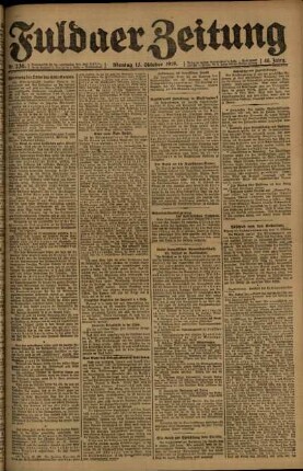 Ausgabe vom Montag, den 13. Oktober 1919.