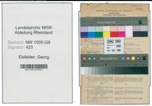 Entnazifizierung Georg Eisfelder , geb. 19.02.1897 (Direktor)